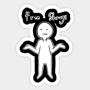 Free Shrugs Sticker